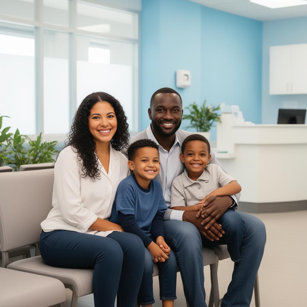 Família atendida na Brother Doctor Family Health em Winter Garden, FL